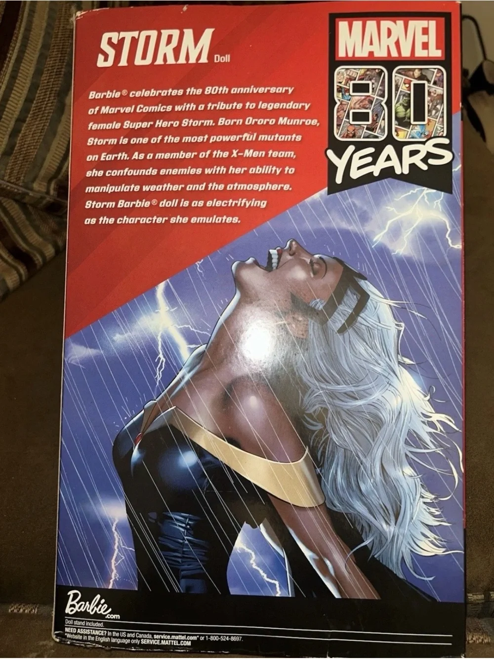 Marvel 80 Year Anniversary Storm Barbie Signature Collection NRFB  Mattel